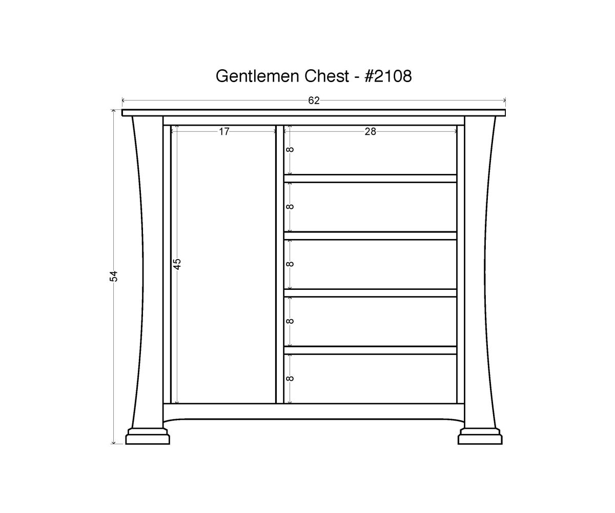 Caledonia Gentleman's Chest Steiner's Amish Furniture