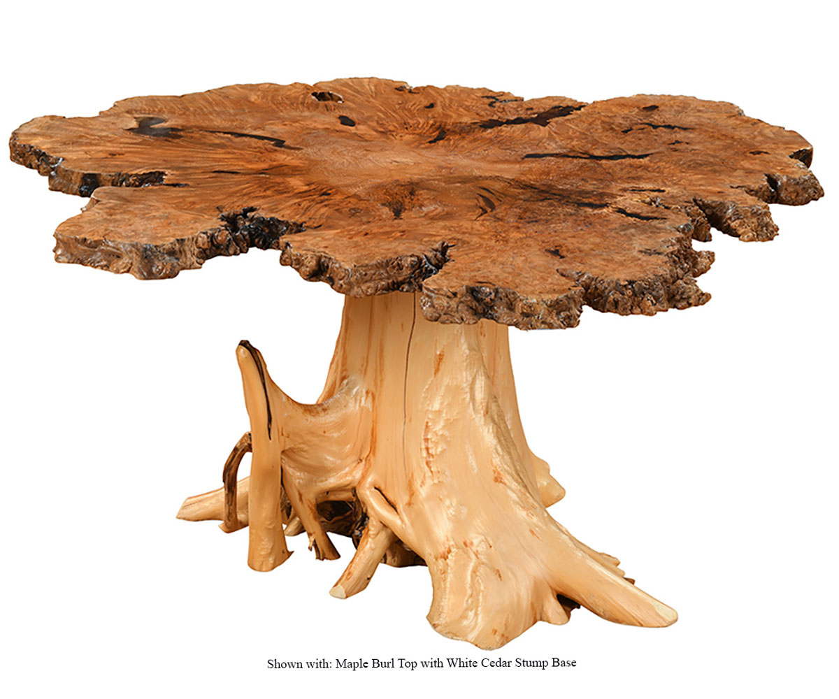 Burl Coffee Table Steiner's Amish Furniture