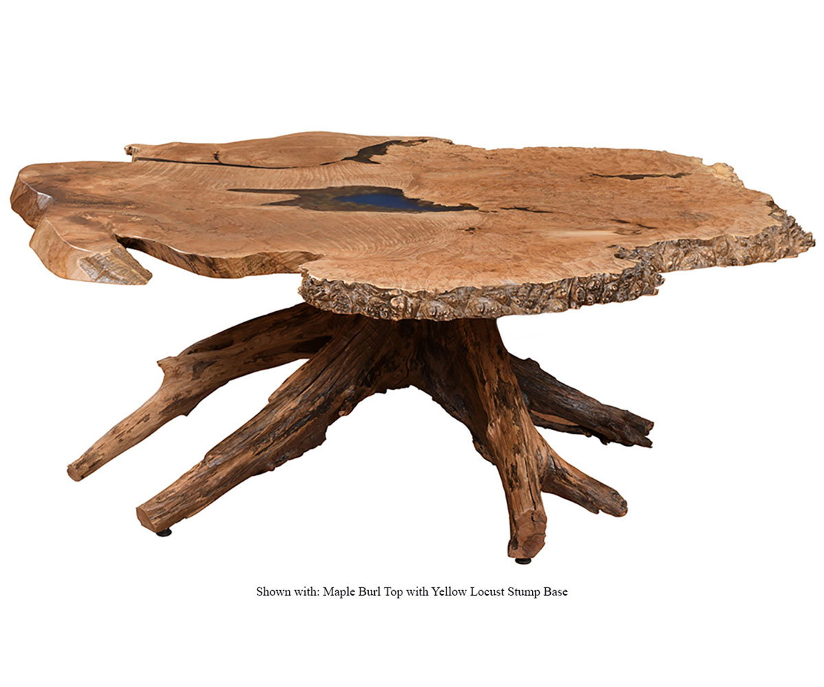 Burl Coffee Table Steiner's Amish Furniture