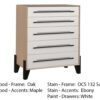 Glasgow 5 Drawer Chest - Rustic Walnut - Image 2