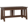 Freemont Mission Open Desk With Return Table And Hutch