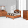 Crescent One Drawer Two Door Nightstand - Image 2