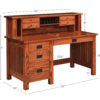 JD’s 56" Classic Deluxe Writing Desk - Image 2
