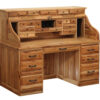 62" Traditional Roll Top Desk