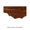 Amish Country Carved Bed - Image 2