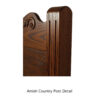 Amish Country Carved Bed - Image 3