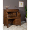 Castlebury Single Pedestal Rolltop Desk - Image 3