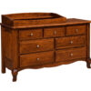 French Country 7 Drawer Dresser With Changing Box Top Option