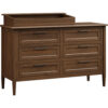 Willow 6 Drawer Dresser With  Changing Box Top Option