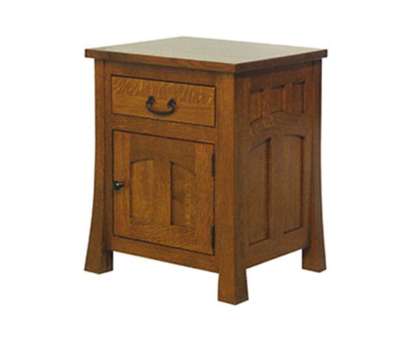Bridgeport Mission 1 Drawer 1 Door Nightstand